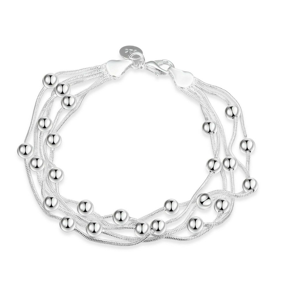 7.8 Inch Italian Classic Bubble Bracelet